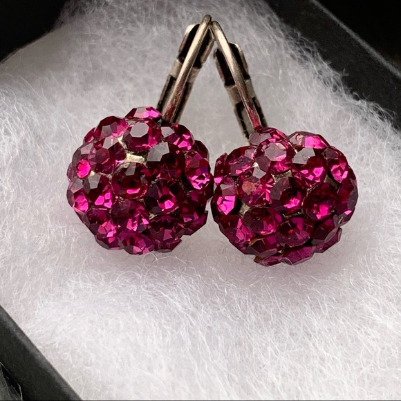 Vintage Rhinestone Earrings - Picture 2 of 7